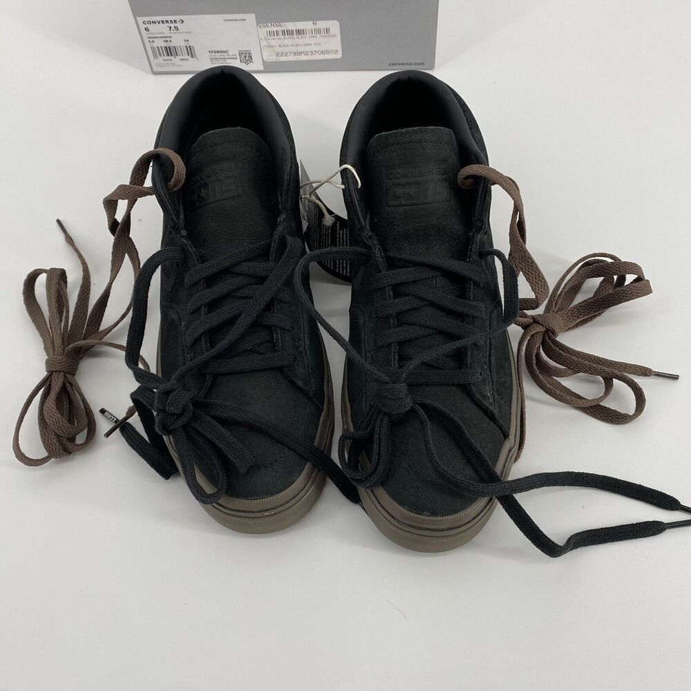 Converse Louie Lopez Pro Mid Black Brown Sneakers Sz M 6 W 7.5 172900C - Picture 15 of 16
